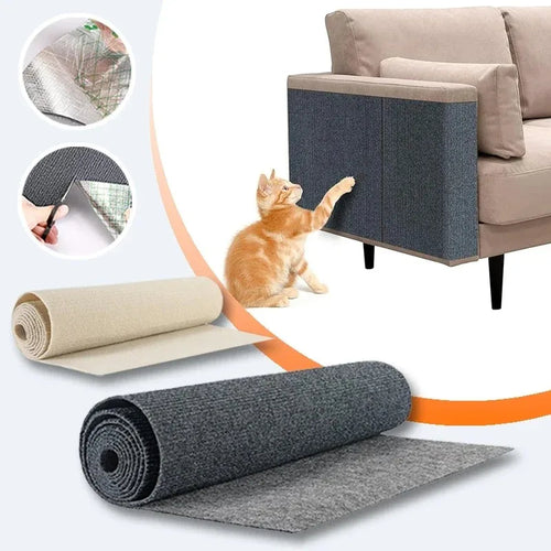 Tapis anti-griffures GriffProtect pour protéger un canapé des griffes de chat