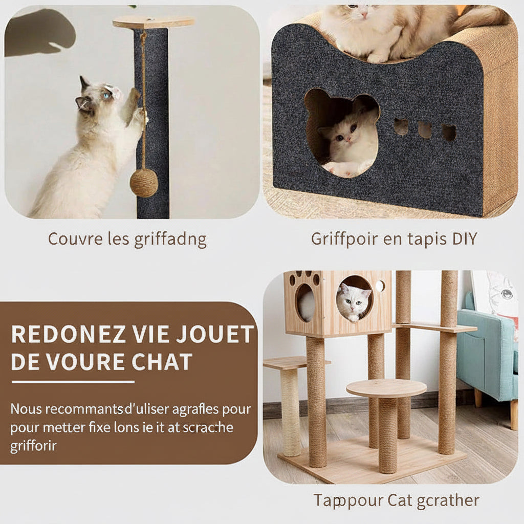 Tapis anti-griffures découpable sur mesure pour meubles